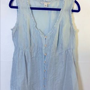Banana Republic Silk light blue top